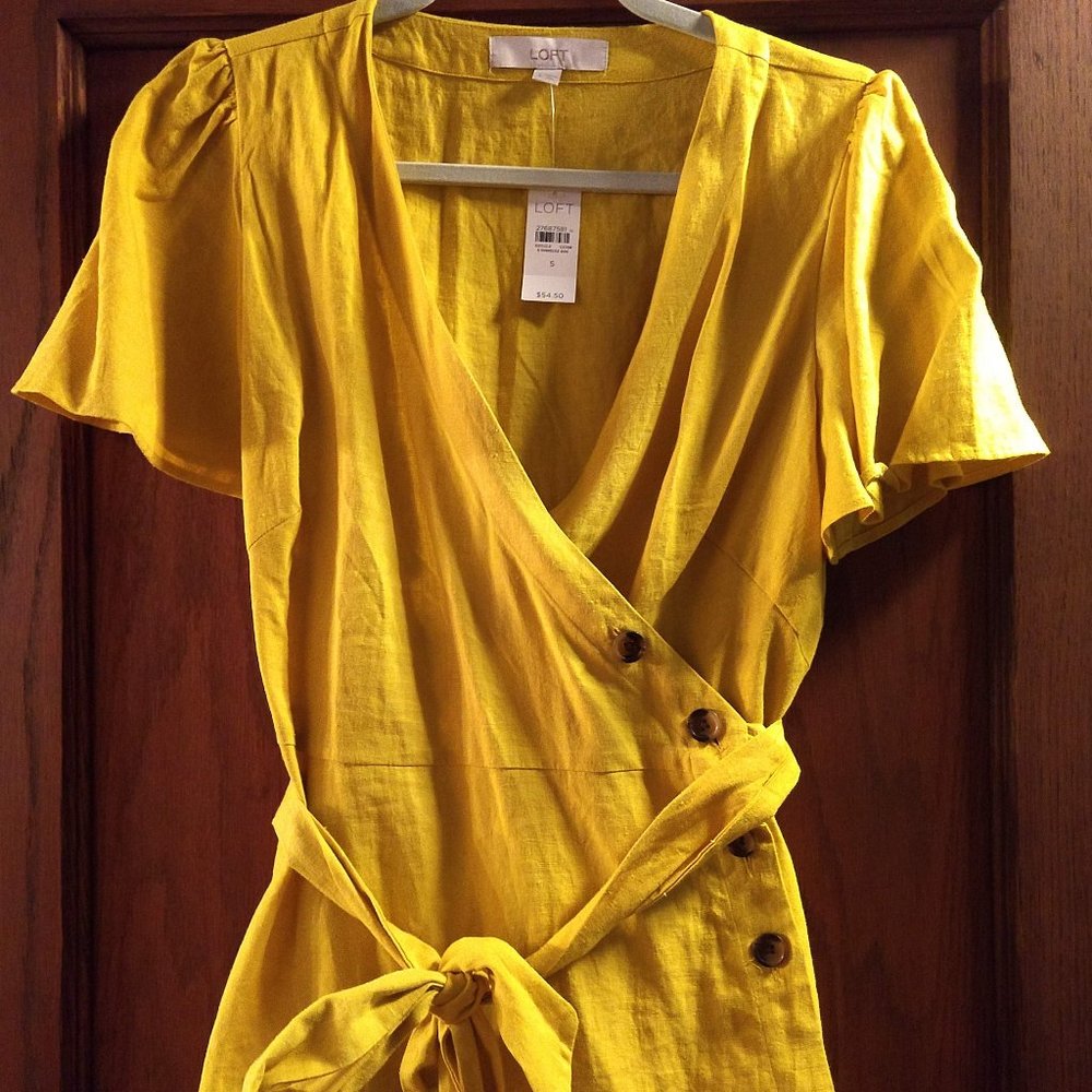 LOFT Peplum Wrap Top